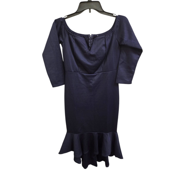 NWOT M Navy Blue Unknown Dress - Picture 1 of 1